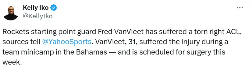 的右膝, 弗利特的伤